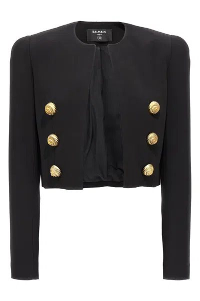 BALMAIN BALMAIN 'CHIOCCIOLA' BUTTON SHORT JACKET