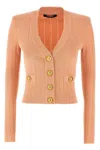 Balmain Women Buttoned V-necked Cardigan