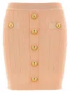 Balmain Buttoned Knitted Midi Skirt