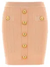 Balmain Buttoned Knitted Midi Skirt