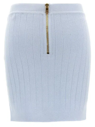 Balmain 'chiocciola' Skirt In Blue