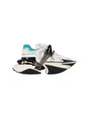 Balmain Chunky Platform Sneakers With Textured Rubber Sole