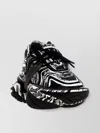 Balmain 'chunky Sole Graphic Pattern Round Toe' Sneakers