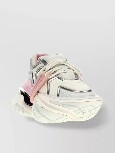 Balmain Unicorn Wave Chunky Sneakers In Pink