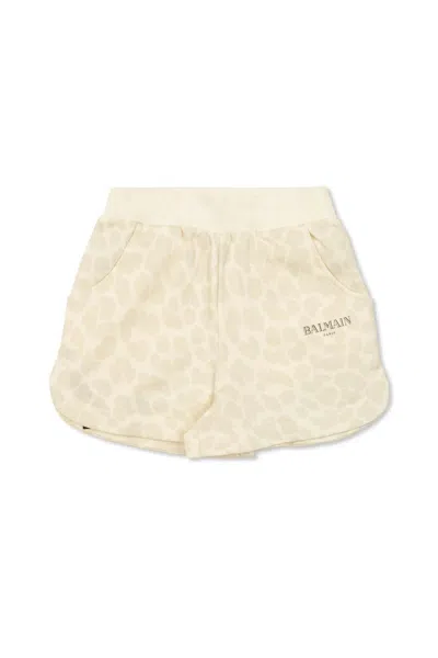 Balmain Classic Bermudas For Effortless Summer Style In Ivory/beige