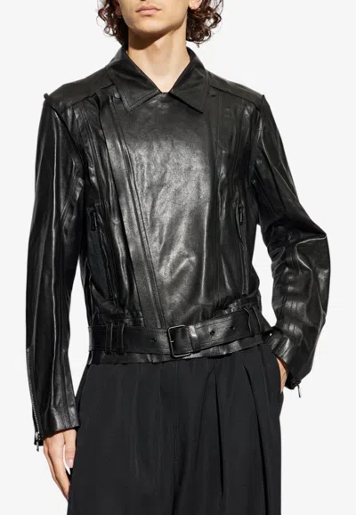 Balmain Classic Biker Jacket In Black