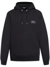 Balmain Classic Black Hoodie With Kangaroo Pocket In Black