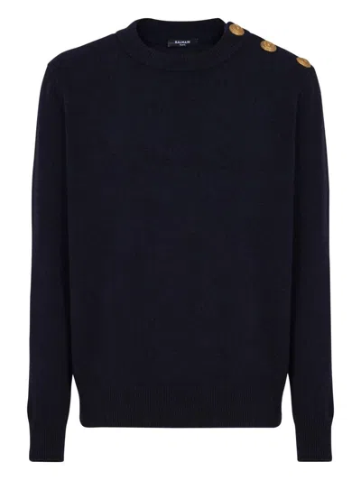 BALMAIN BALMAIN CLASSIC CREW NECK SW CLOTHING