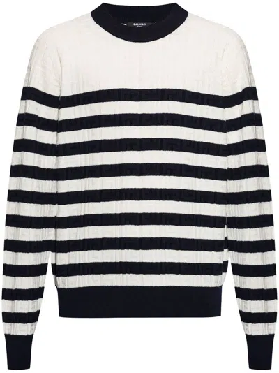 BALMAIN BALMAIN CLASSIC CREW NECK SWEATSHIRT