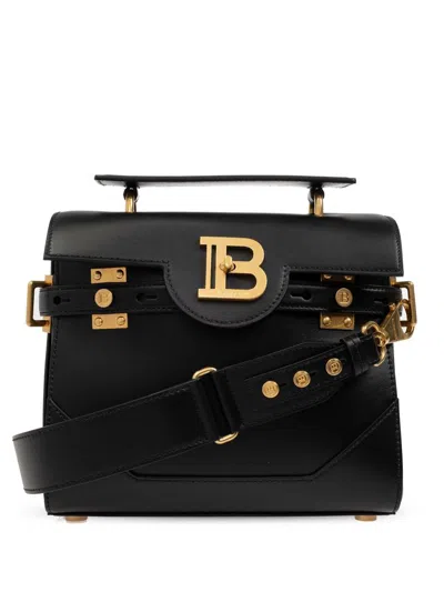 Balmain Classic Handle M Bags In Black