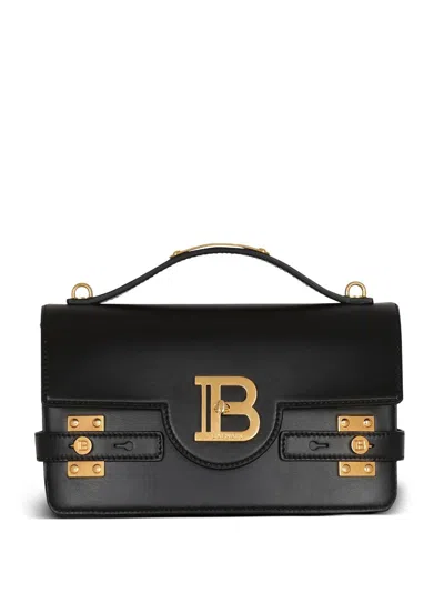 Balmain Classic Mini Handle Handbag In Black