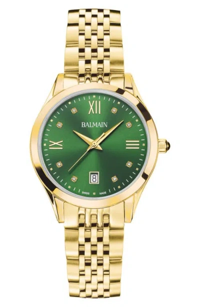Balmain Classic R Diamond Bracelet Watch, 34mm