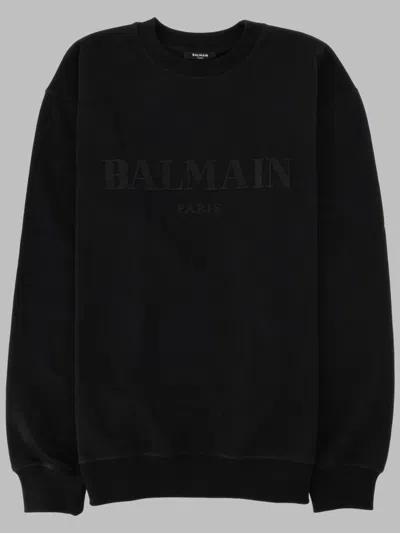 Balmain Classic Ss Polo Shir In Black