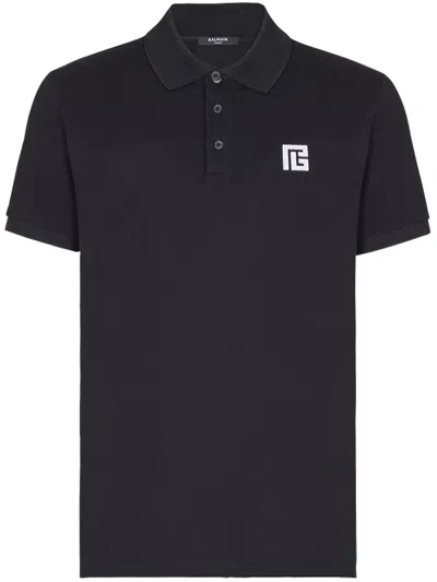 Balmain Classic Ss Polo Shirt In Black