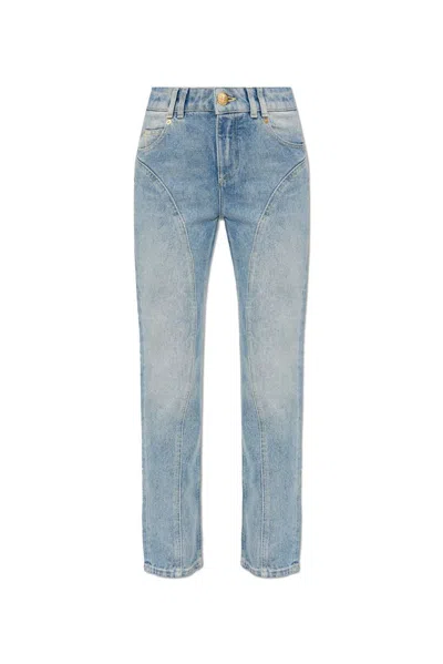 Balmain Classic Straight-leg Denim Jeans In Blue