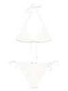 Balmain Classic Triangle Bikini With Halter Neck In Red