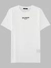 Balmain Crew Neck Nylon Blend Silk Top In White