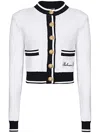 Balmain Signature Logo-embroidered Cardigan In Multi
