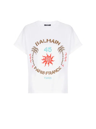 Balmain Club Print In White
