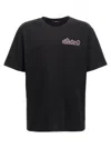Balmain T-shirt In Noir/multicolor