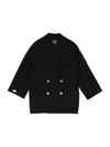 Balmain Coat In Black