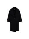 Balmain Coat In Black