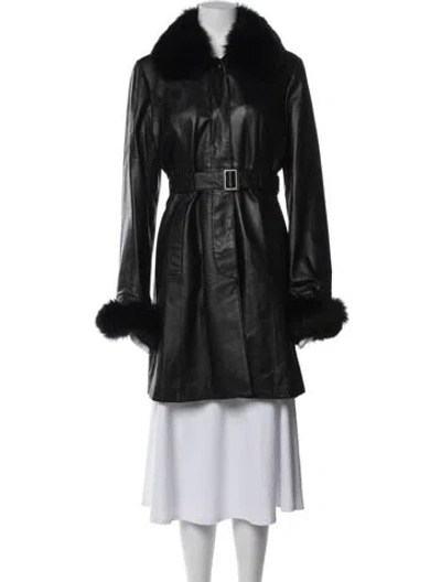 Pre-owned Balmain Coat In Black