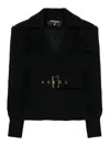 Balmain Coat In Negro