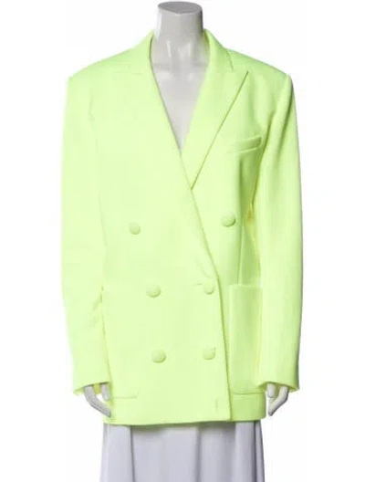 Pre-owned Balmain Coat In Yellow