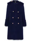 Balmain Coats In Black