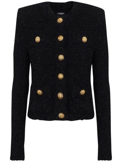 BALMAIN BALMAIN JACKETS BLACK