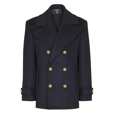 BALMAIN COATS BLUE