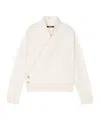 Balmain Coin-engraved Buttons Top In White