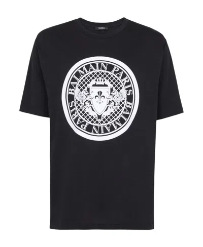 BALMAIN BALMAIN FLOCKED COIN T-SHIRT