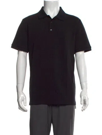 Pre-owned Balmain Collar Short Sleeve Polo Shirt W/ Tags In Black