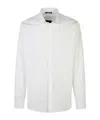 Balmain Cotton Shirt Button Cuffs In White