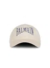 Balmain Embroidered-logo Baseball Cap In Neutral