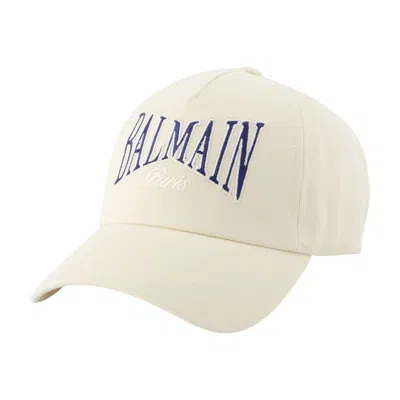 BALMAIN COLLEGE EMB CAP BALMAIN COTTON BEIGE
