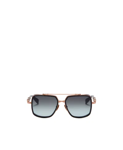 Balmain Color-rimmed Sunglasses In Gray