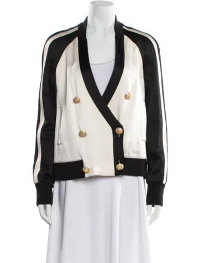 Pre-owned Balmain Colorblock Pattern Blazer