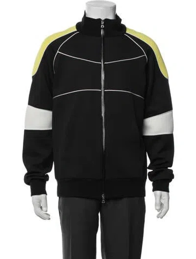 Pre-owned Balmain Colorblock Pattern Jacket In Black