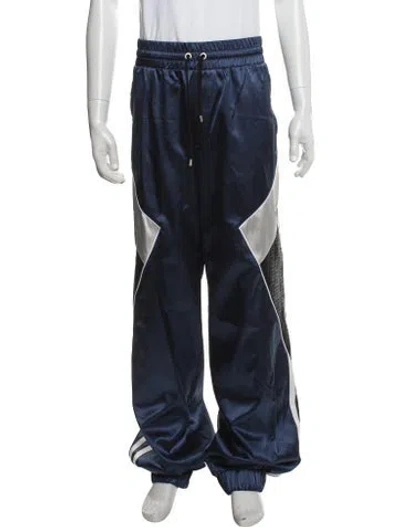 Pre-owned Balmain Colorblock Pattern Lounge Bottoms W/ Tags In Blue