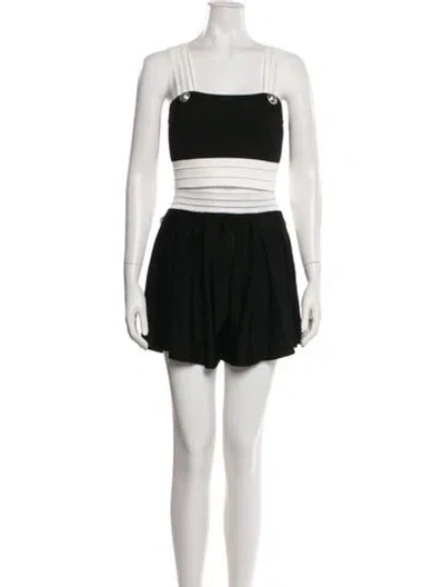 Pre-owned Balmain Colorblock Pattern Short Set W/ Tags In Multi