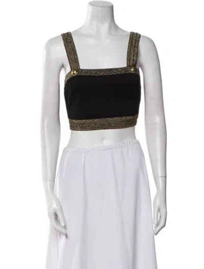 Pre-owned Balmain Colorblock Pattern Square Neckline Sweater W/ Tags In Multi