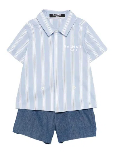 Balmain Babies' Complete With Logo In Blue