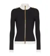 Balmain Zipped Turtleneck Knit Cardigan Clothing In Black