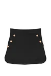 Balmain Logo-print Jersey Skirt In Back