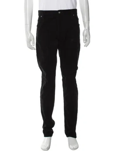 Pre-owned Balmain Corduroy Pants In Black