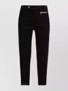 Balmain Black Zip-pocket Straight Trousers
