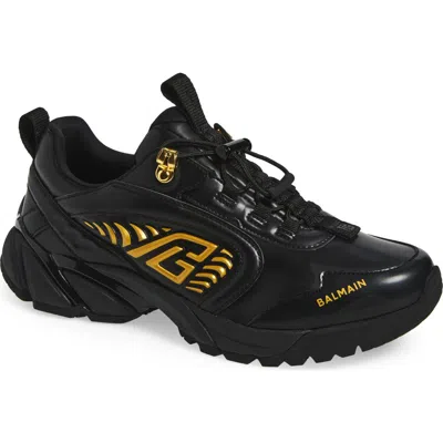 Balmain Cosmic Dust Glazed Sneaker In Multi
